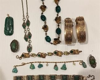 Lots of jewelry Silver gold, costume
