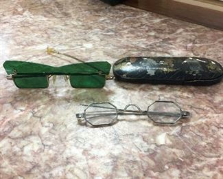 Fun, funky antique eyeglasses