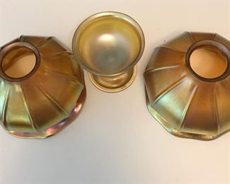 2 lampshades etched LCT