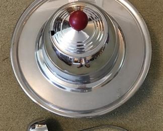 Vintage Chrome Punch Bowl