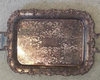 Ornate Silver Plate