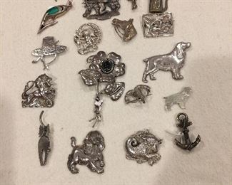 Sterling Collection of Animal Pins