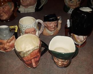Character ware, includes Dave Grossman, Saturday Evening Post, Doulton, The Lawyer and The Golfer. Hanley, Sherlock Holmes.