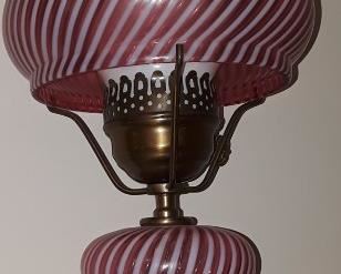 Fenton Candy Swirl Lamp