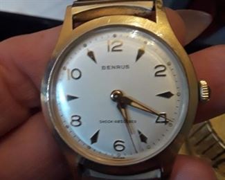 1960's Benrus GEP, waterproof mens watch. Works. 
