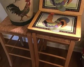 Barstools and Rooster Lovers