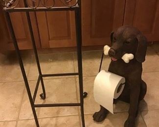 Bathroom Dog and Stand