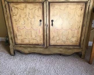 Distressed Wooden Serving Hutch