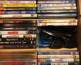 DVD Collection with 3D Glasses