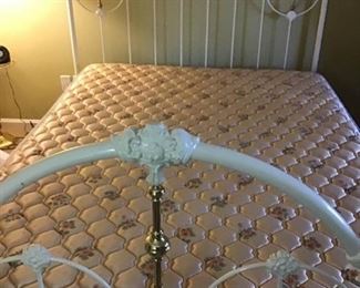 Metal and Brass Bed
