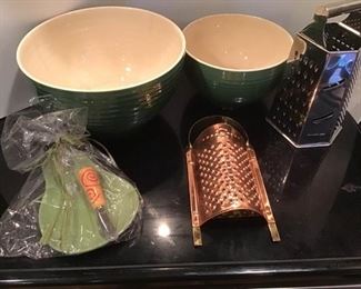 Mixing Bowls and Cheese Graters