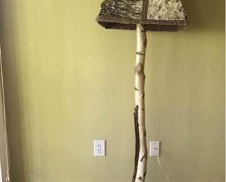 Natural Tree Lamp and Shade