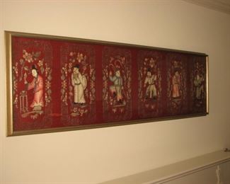 Japanese silk tapestry