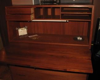 Danish MCM drop front desk