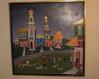 Yuri Gorbachev multi-media painting