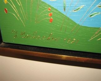 Yuri Gorbachev multi-media painting