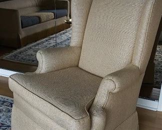 Queen Anne Upholstery wing back chair