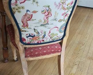 Two upholstered side chairs