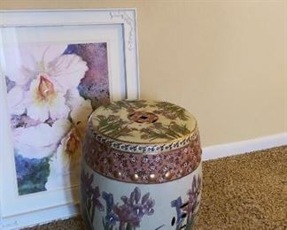 Porcelain Chinese garden stool