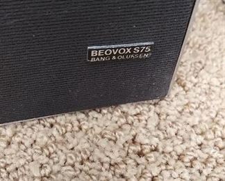 Vintage Bang & Olufsen Beovox S75 Speakers 