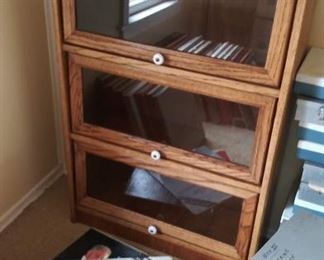 Small glass "lawyer's bookcases"