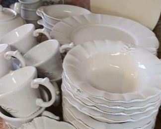 Anthropologie Fleur de Lys dinnerware