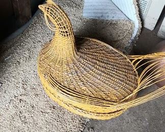 Vintage chicken egg basket