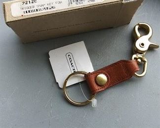 Coach trigger snap key fob