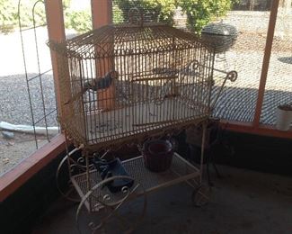 Antique bird cage