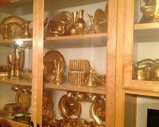 22 & 24 carat antique Weeping gold ware