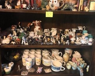 large collection of various figurines (Precious Moments, Snowbabies, Home Interiors and others)