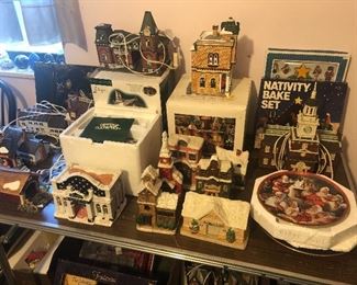 Christmas decor, ornaments, snow villages, nativity sets, nutcrackers 