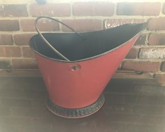 vintage MCM coal bucket