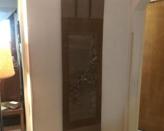 ONE OF SEVERAL JAPANESE SCROLL WALL HANGINGS