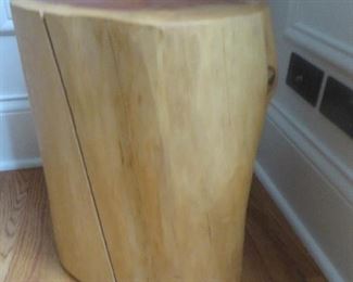 West Elm Natural Tree Stump Side Table