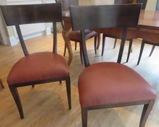 French Country Maple Extension Table & 6 Chairs
Baker Furniture Milling (detail of chairs)