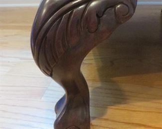 Chippendale Wing Back Chair (detail)