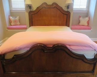Venetian Style Queen Bed
Solid Wood Walnut Veneer with an ebony border