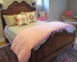 Venetian Style Queen Bed
Solid Wood Walnut Veneer with an ebony border
