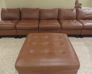 5 pcs Leather Sectional Sofa
Walter E. Smithe
Leather Ottoman