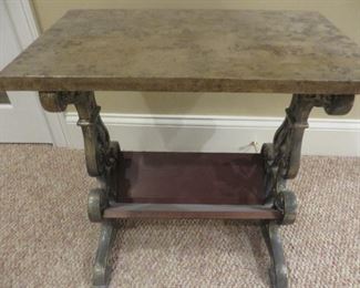 Accent Table with lower Book Shelf