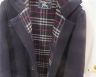 Burberry Brit Black Wool Duffle Coat Jacket
Burberry