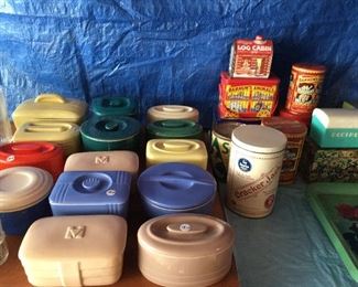 Vintage Hall refrigerator dishes