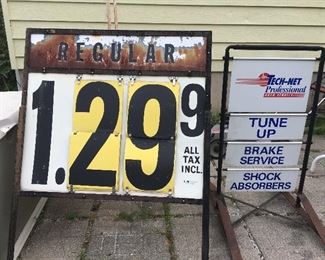 Gasoline signs