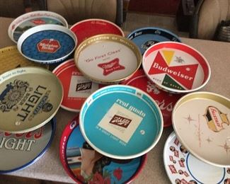 Many more beer trays