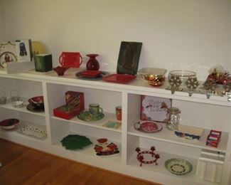 Christmas serving pieces