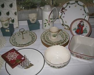 Lenox Holiday plates and more