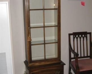 Cherry display cabinet