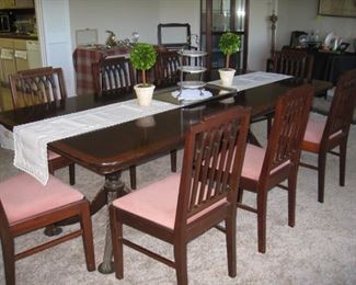 12 mahogany dining chairs