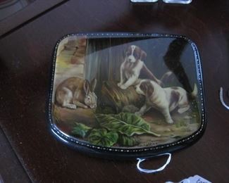 Russian enamel box